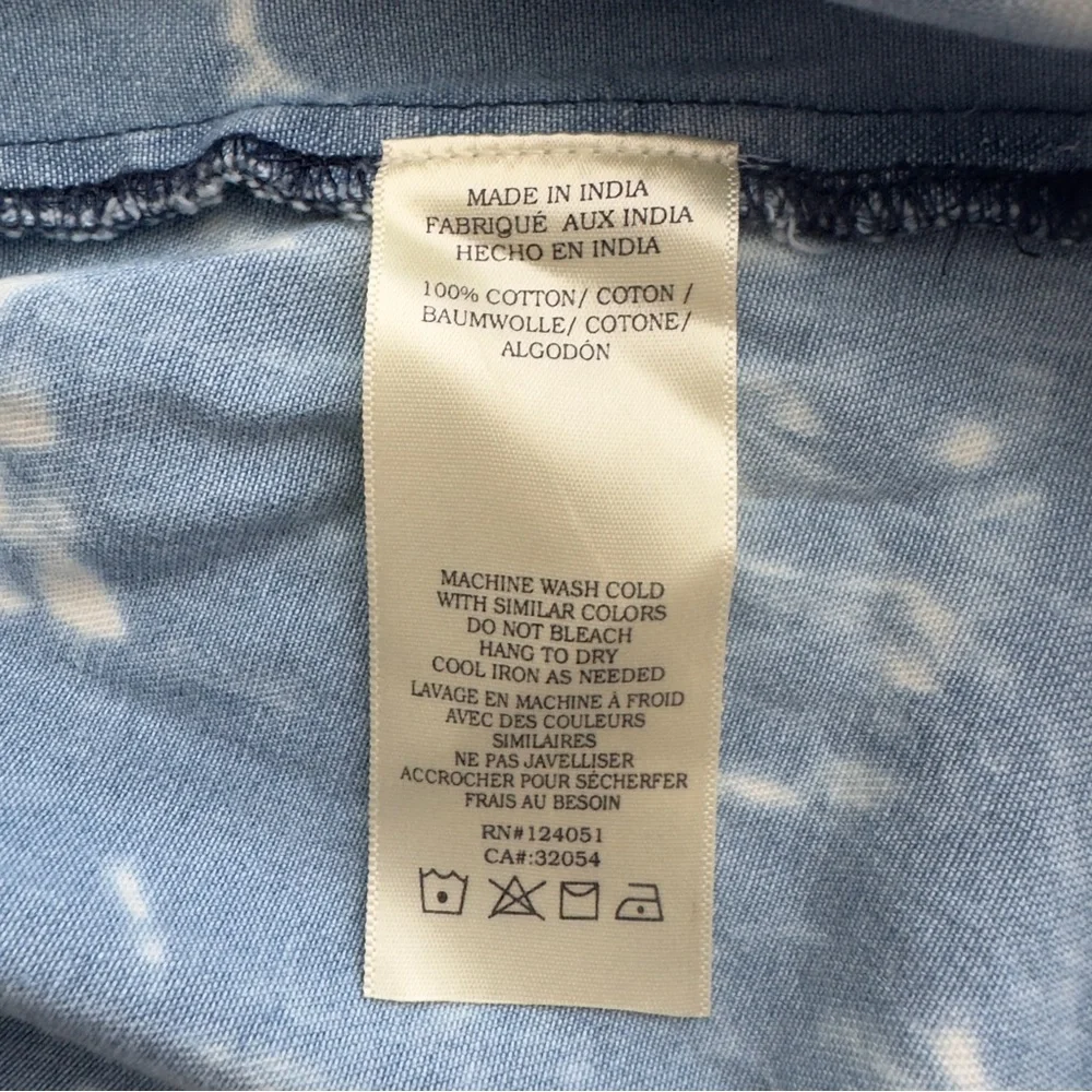 Anthropologie Porridge Boho Festival Summer Sky Blue Denim Small Tank Top- NWT - Picture 8 of 8